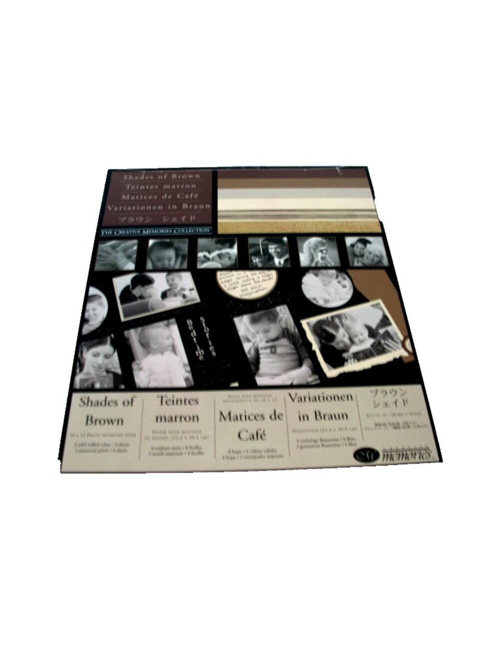 CREATIVE MEMORIES PHOTO MOUNTING PAPER - SHADES OF BROWN- 10x12